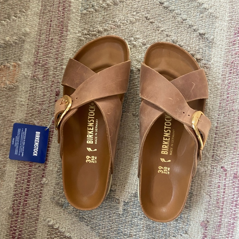 Birkenstock Siena Cognac size 39.